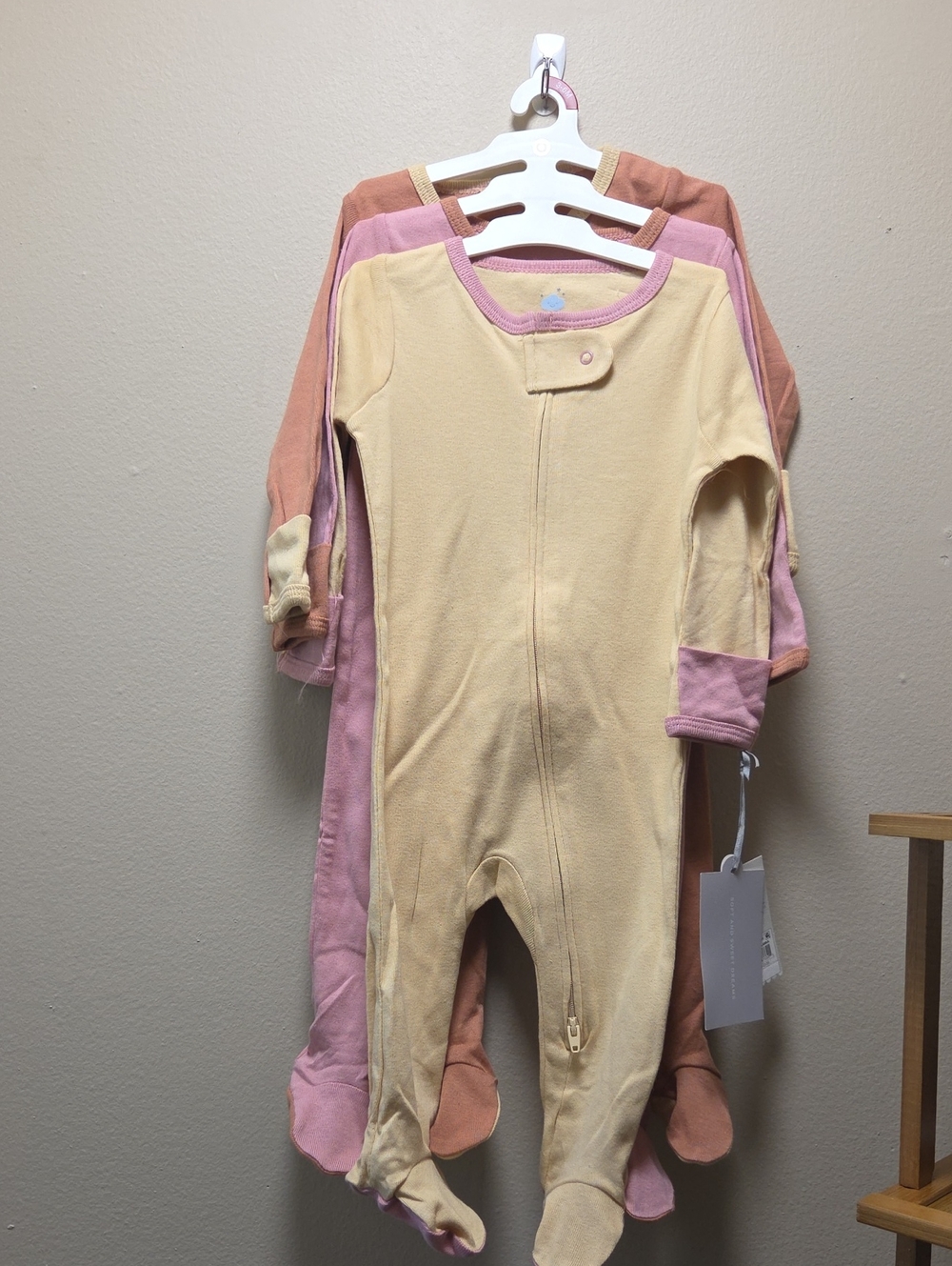 Cloud Island 3 Count Footed One-Piece Set